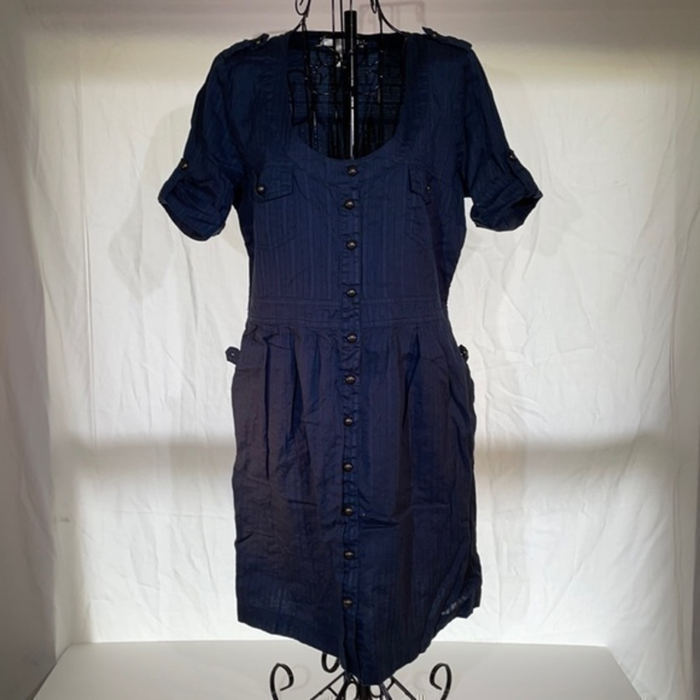 Charlotte Russe | Blue Striped Cotton Dress - Picture 5 of 5